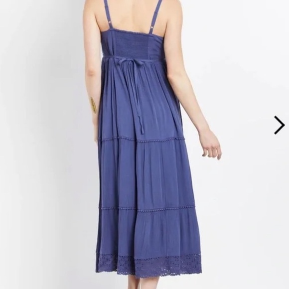 MOTHERHOOD maternity maxi dress in blue size S - Picture 4 of 13